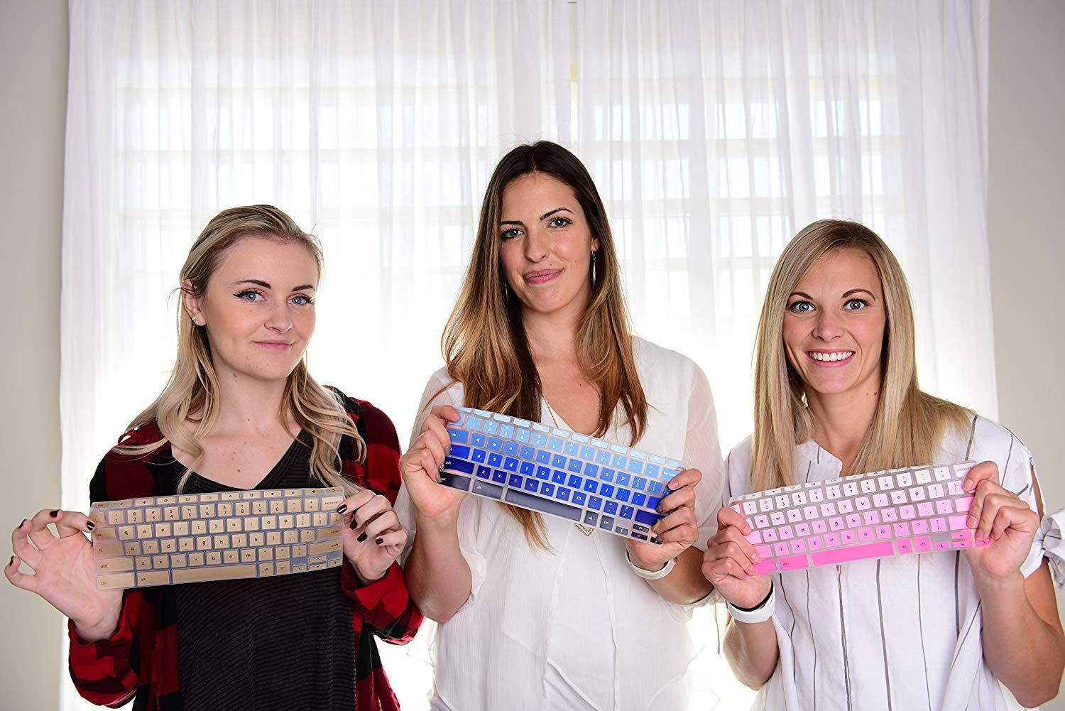 Casiii Keyboard Cover for Acer Chromebook 14 inch Back to School Buy 1 Get 1 Free Chromebook CB3-431 | CP5-471 Silicone Skin Laptops Accessories |14" Clear