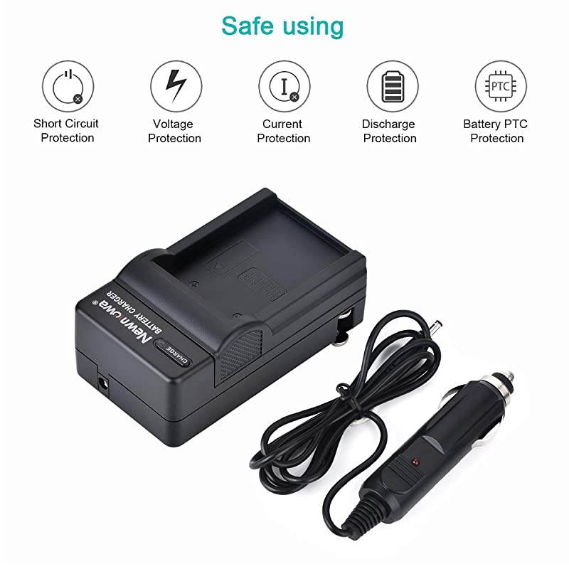 EN-EL5 Replacement Battery (2-Pack) and Charger Kit for Nikon EN-EL5 Coolpix P530, P520, P510, P100, P500, P5100, P5000, P6000, P90, P80 Cameras