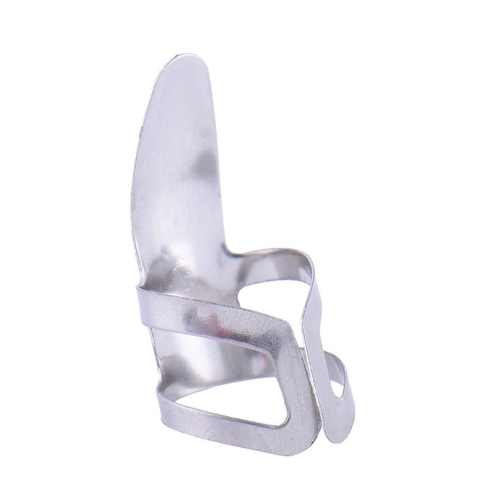 15pcs Stainless Steel Celluloid Thumb Finger Guitar Picks with 15 Grid Case Storage Box