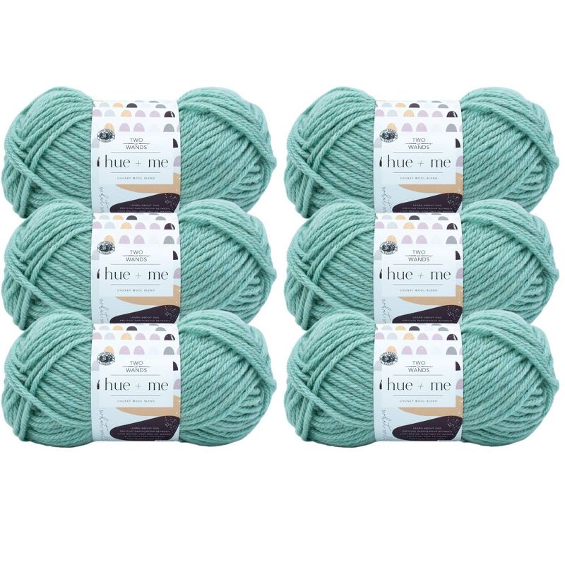6pk Hue + Me Yarn Sea Glass - Lion Brand Yarn