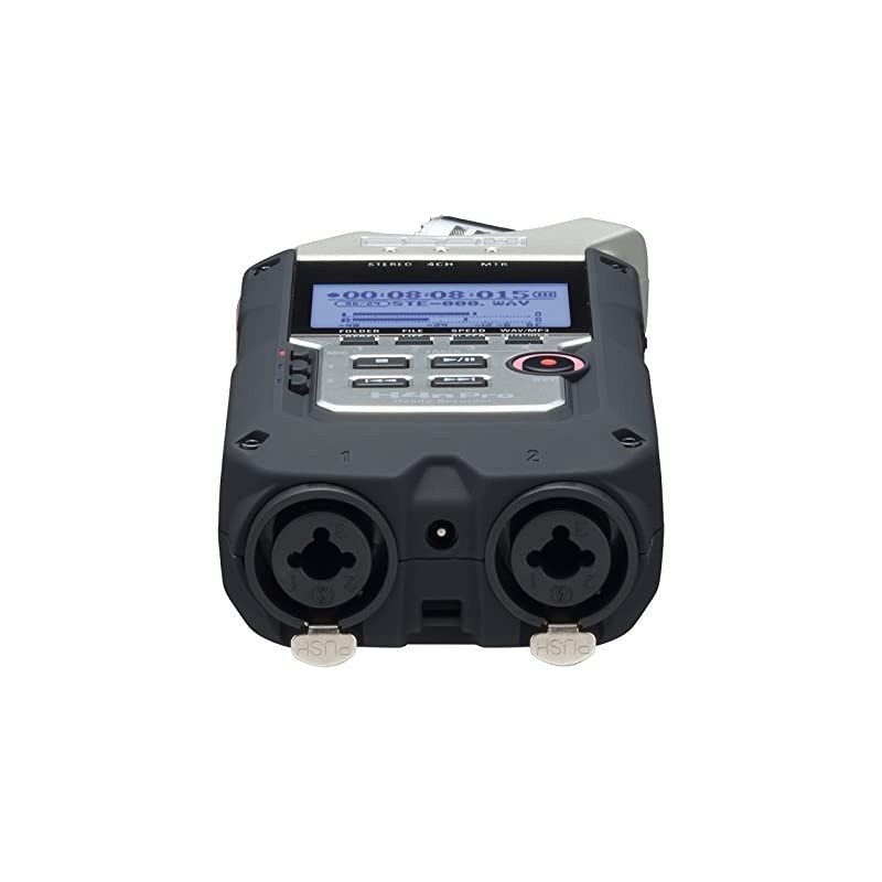 H4n Pro 4-Track Portable Recorder, Stereo Microphones, 2 XLR/ &frac14;&ldquo; Combo Inputs, Guitar Inputs, Battery Powered, for Stereo/Multitrack Recording of Music, Audio for Video, and Podcasting