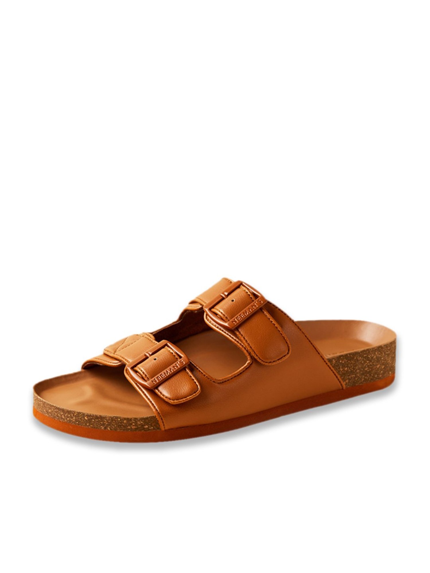 Neemans Men's Cork Tan Casual Sandals