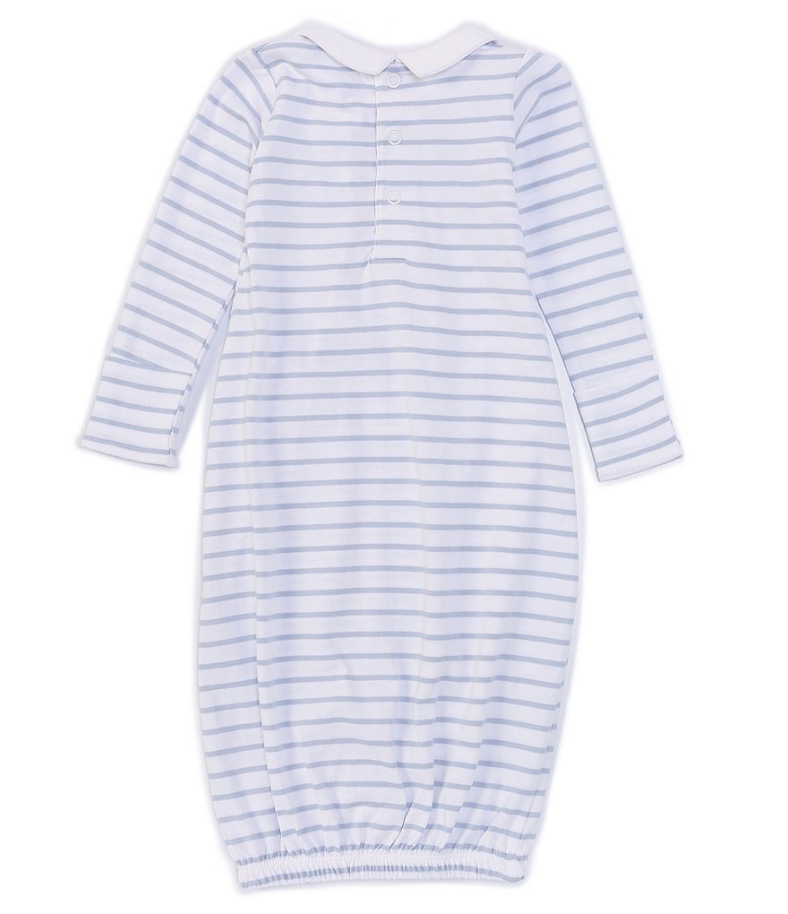 Edgehill Collection Baby Boys Newborn-6 Months Blue Stripe Gown