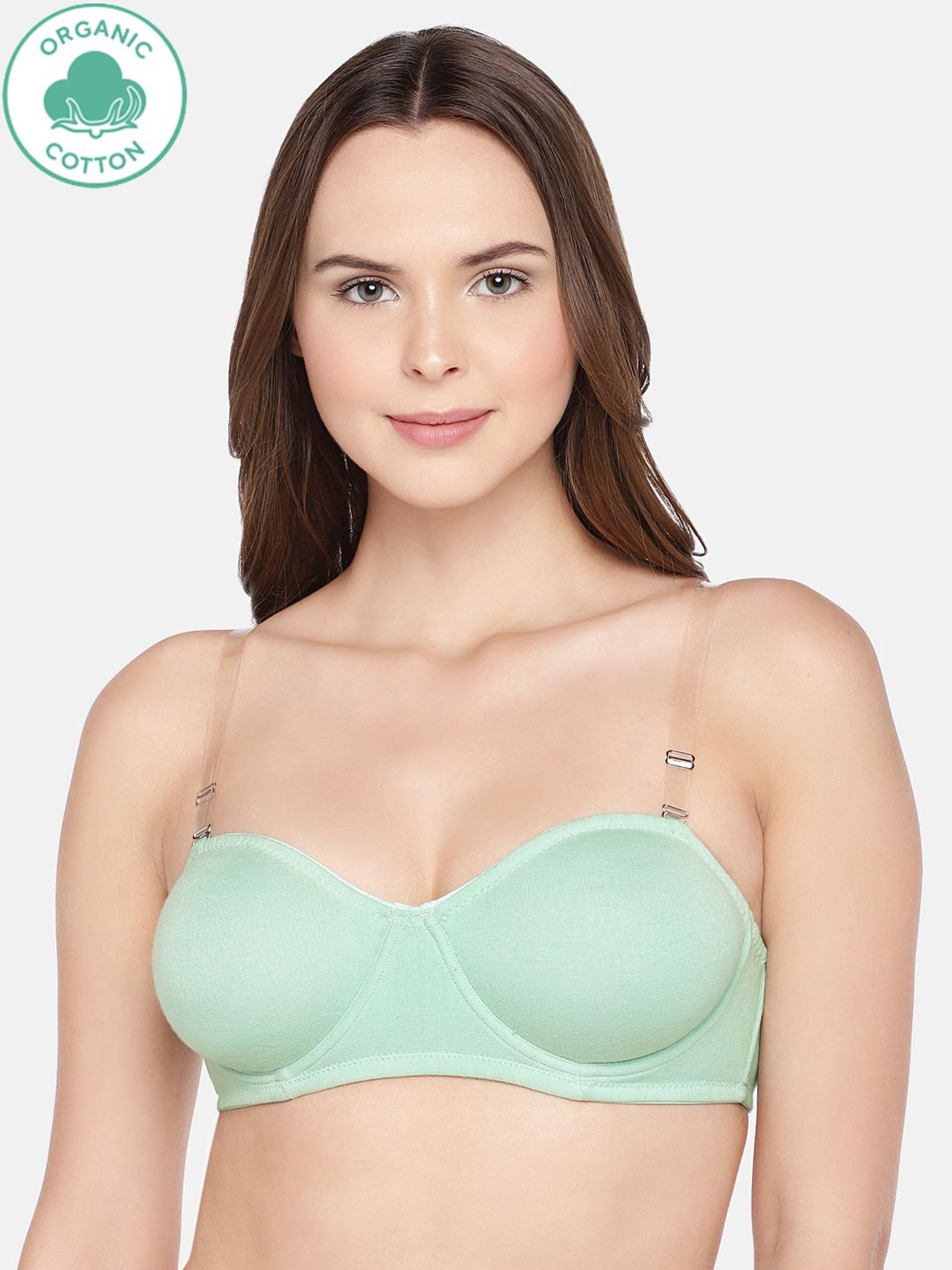 Inner Sense Green Under Wired Non Padded T-shirt Bra