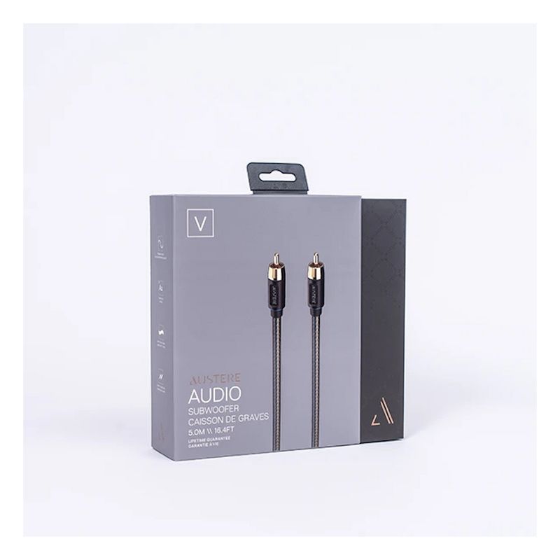 Austere V Series Subwoofer Cable - 16.4 ft (5.0m)