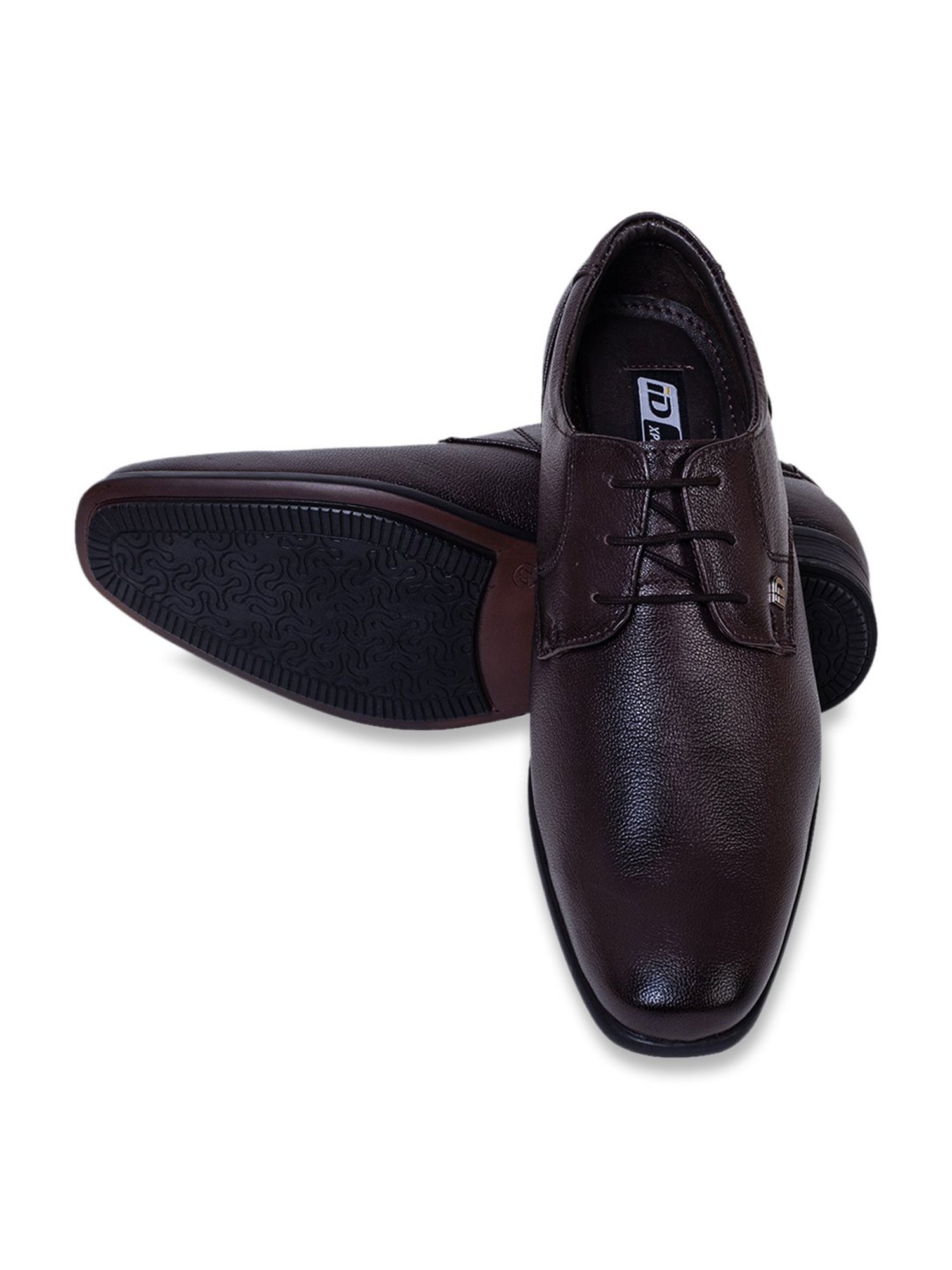 ID Men's Dark Brown Derby Shoes