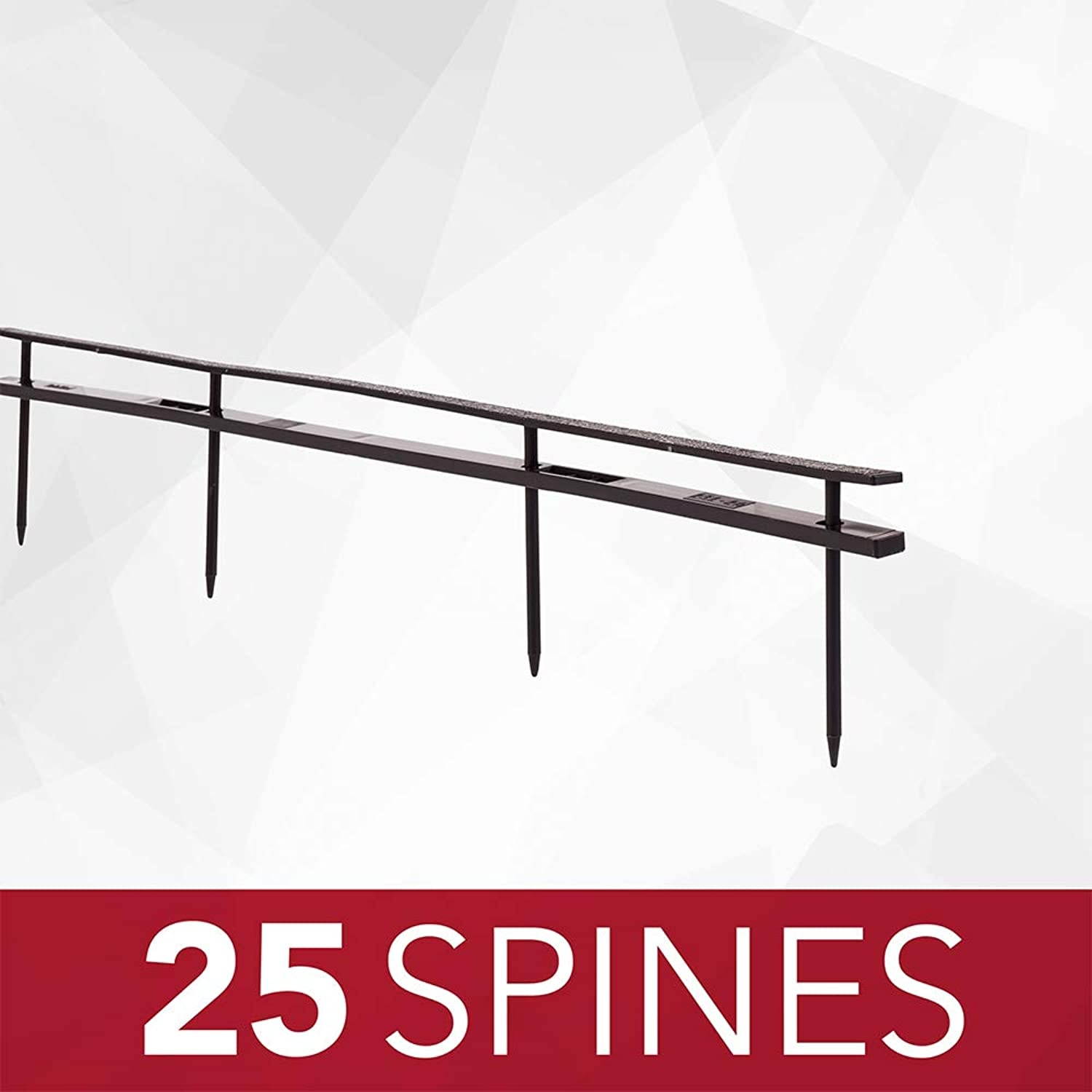 GBC Binding Spines, Reclosable, 2" Depth, 4 Pin Spines, 200 Sheet Capacity, VeloBind, Black, 25 Pack (9741630)
