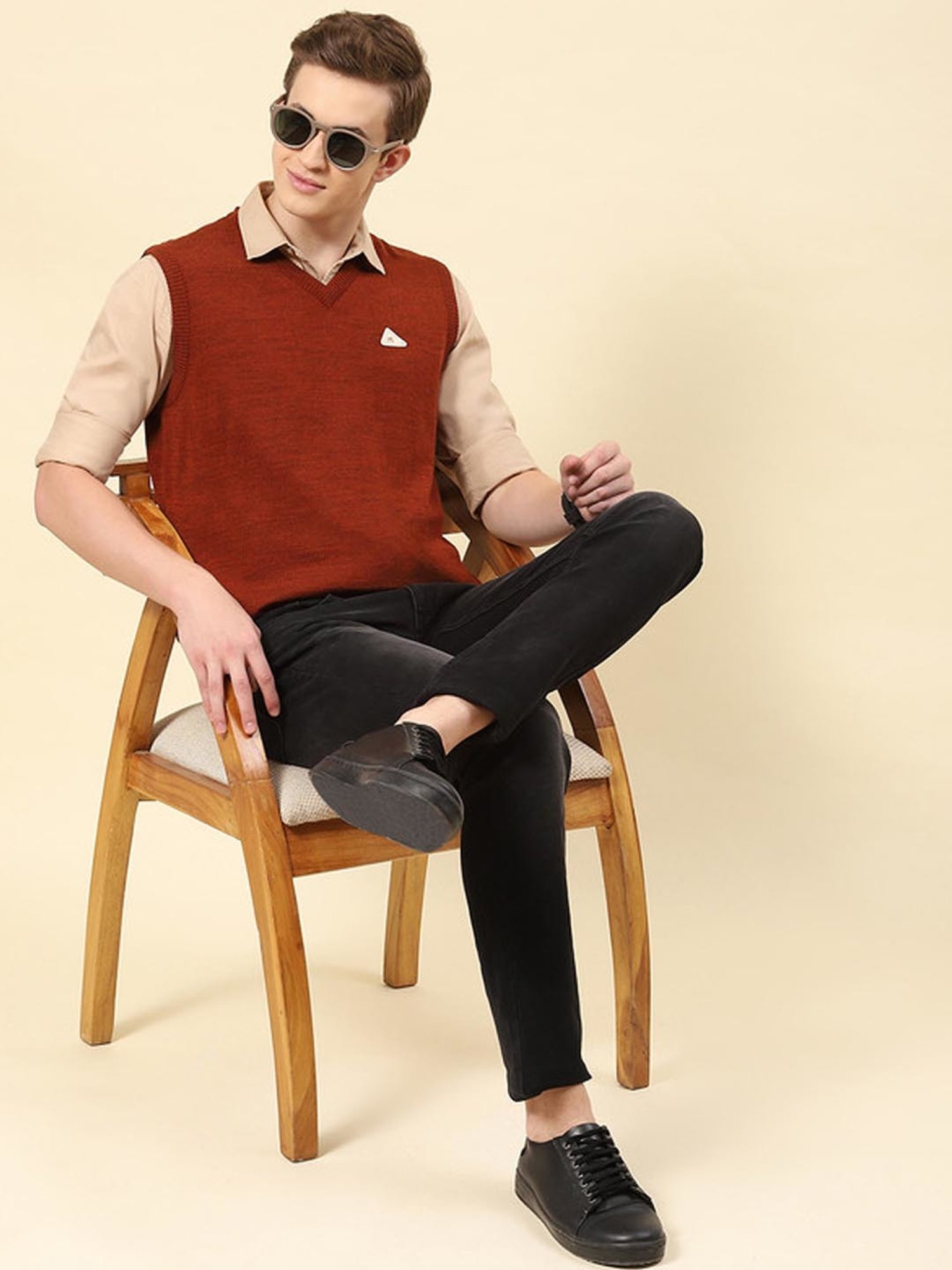 Monte Carlo Rust Regular Fit Sweater