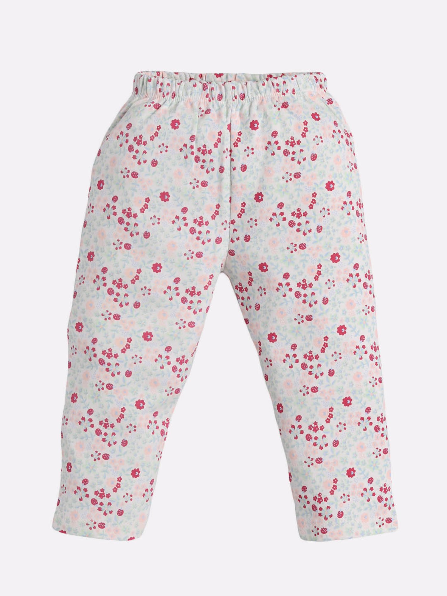 Baby Go Girls Multicolor Printed Top with Pyjamas