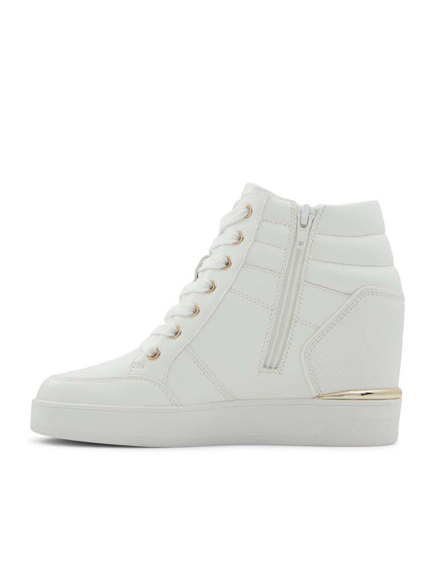 Aldo Women's Ereliclya White Ankle High Sneakers