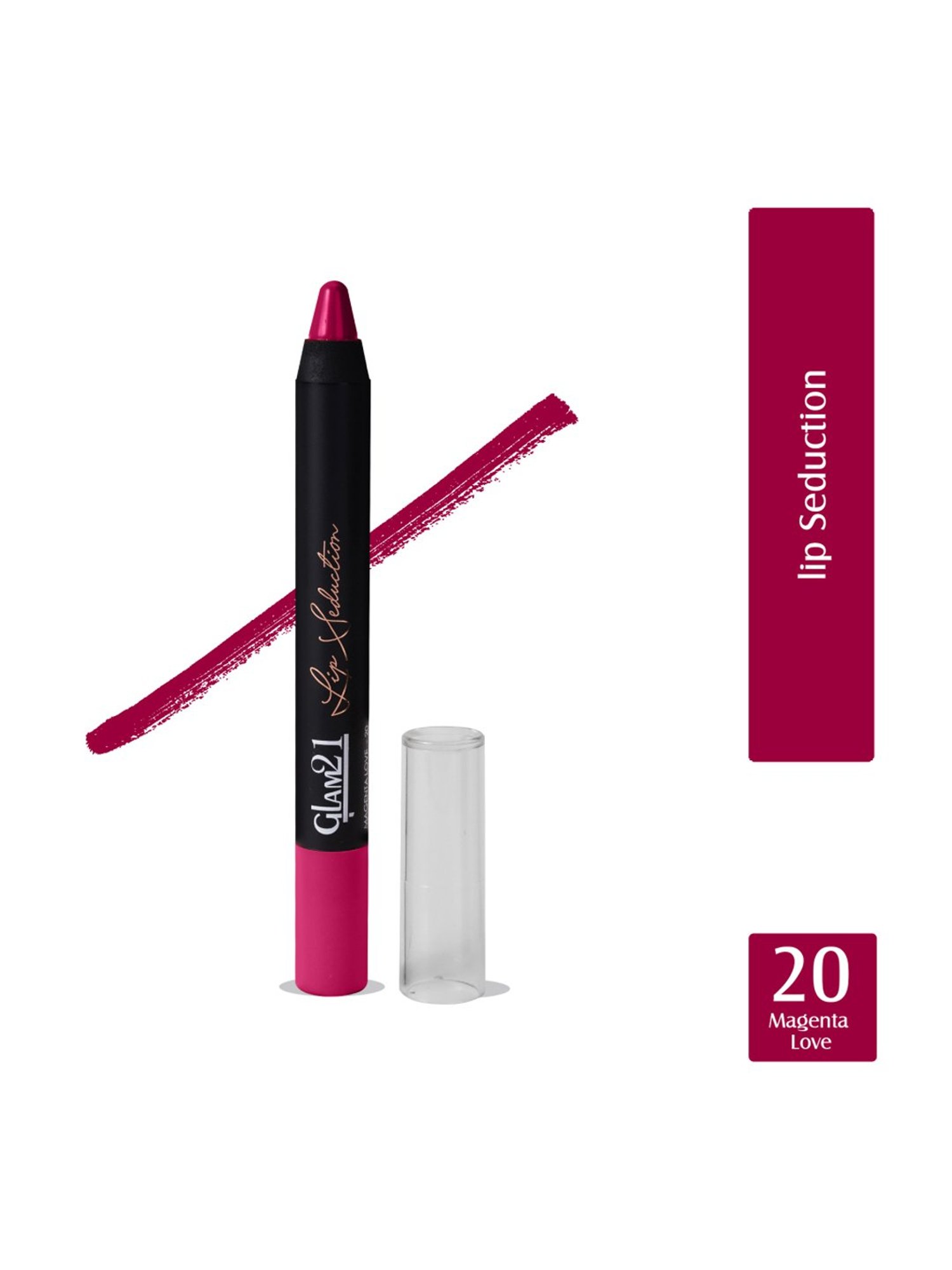 Glam21 Lip Seduction Crayon Lipstick 20 Magenta Love - 2.8 gm