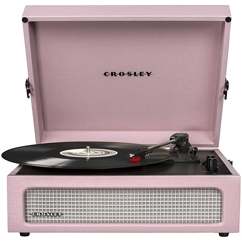 CR8017AAM Voyager Vintage Portable Turntable with Bluetooth Receiver and Builtin Speakers Amethyst