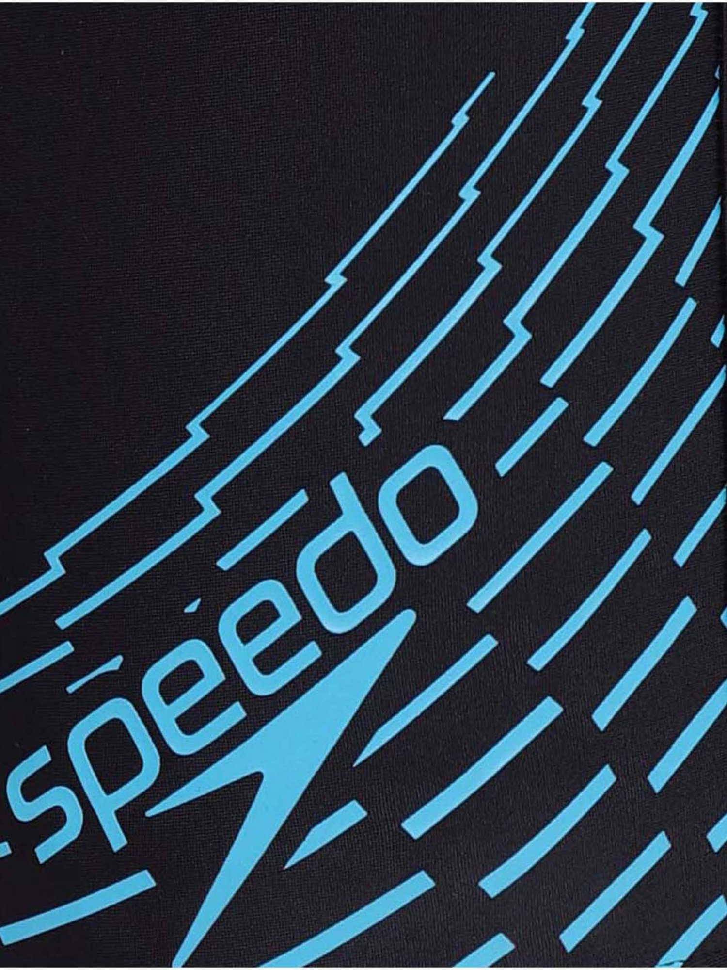 Speedo Kids Medley Black & Blue Printed Shorts