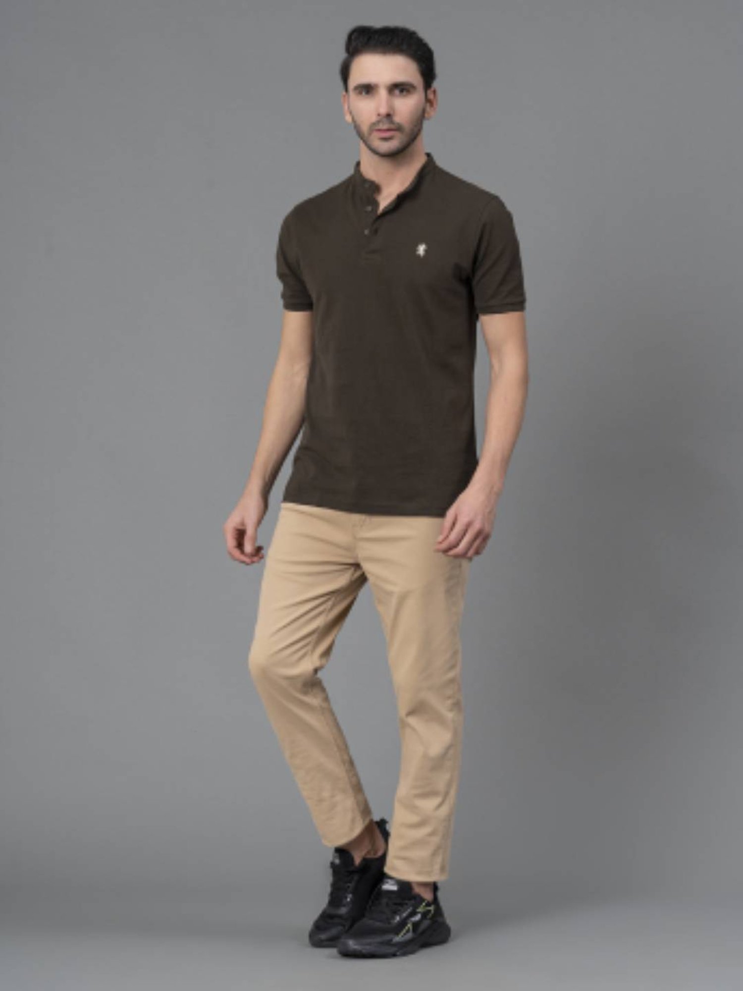 Red Tape Beige Skinny Fit Jeans