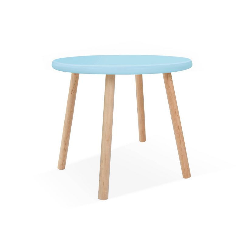 30" Peewee Round Kids' Table Maple/Sky Blue - Nico & Yeye