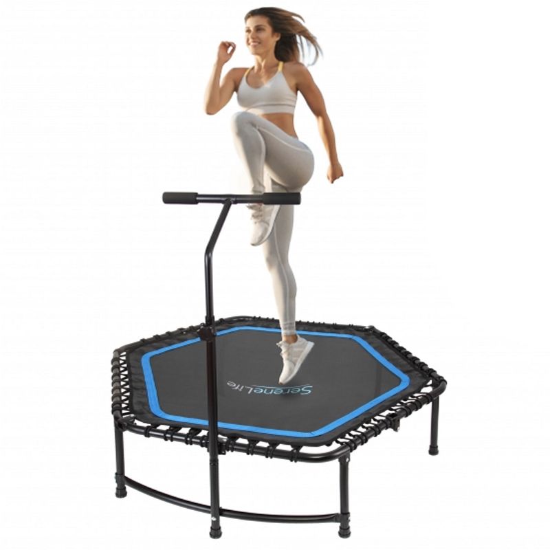 Costway 14 Ft Multicolored Trampoline Recreational Exercise w/ Safety Net Ladder