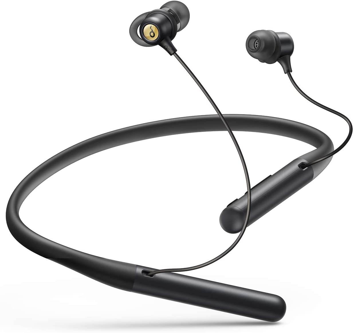 Anker Soundcore Life U2 Bluetooth Neckband Headphones with 24 H Playtime, 10 mm Drivers, Crystal-Clear Calls with CVC 8.0 Noise Cancelling Mic, USB-C Fast Charging, Foldable & Lightweight Build