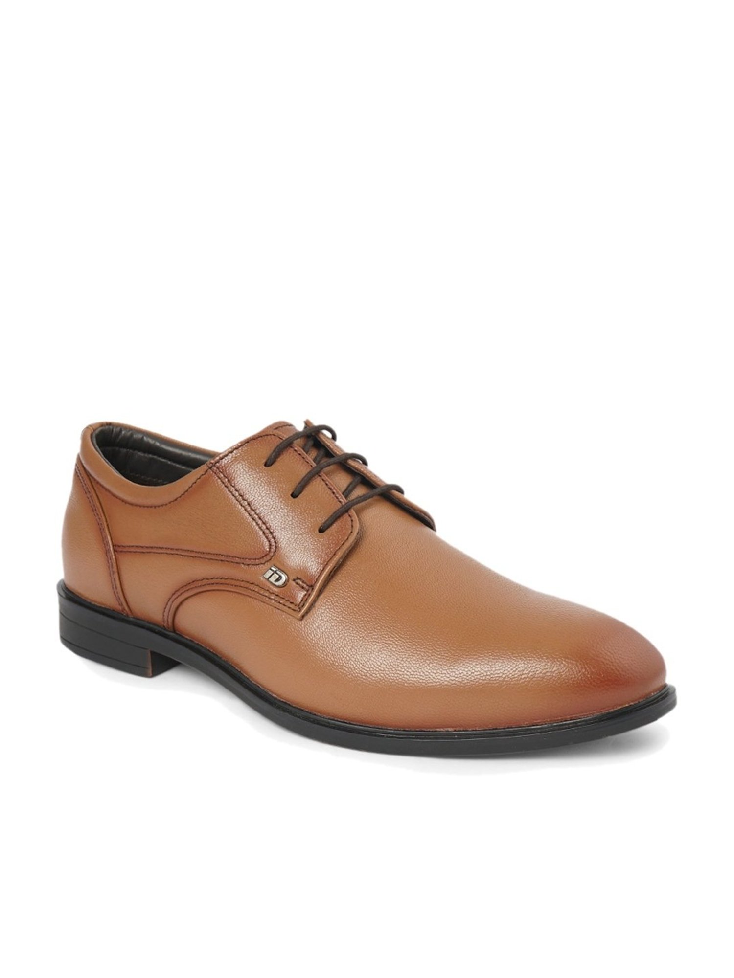 ID Men's Tan Derby Shoes