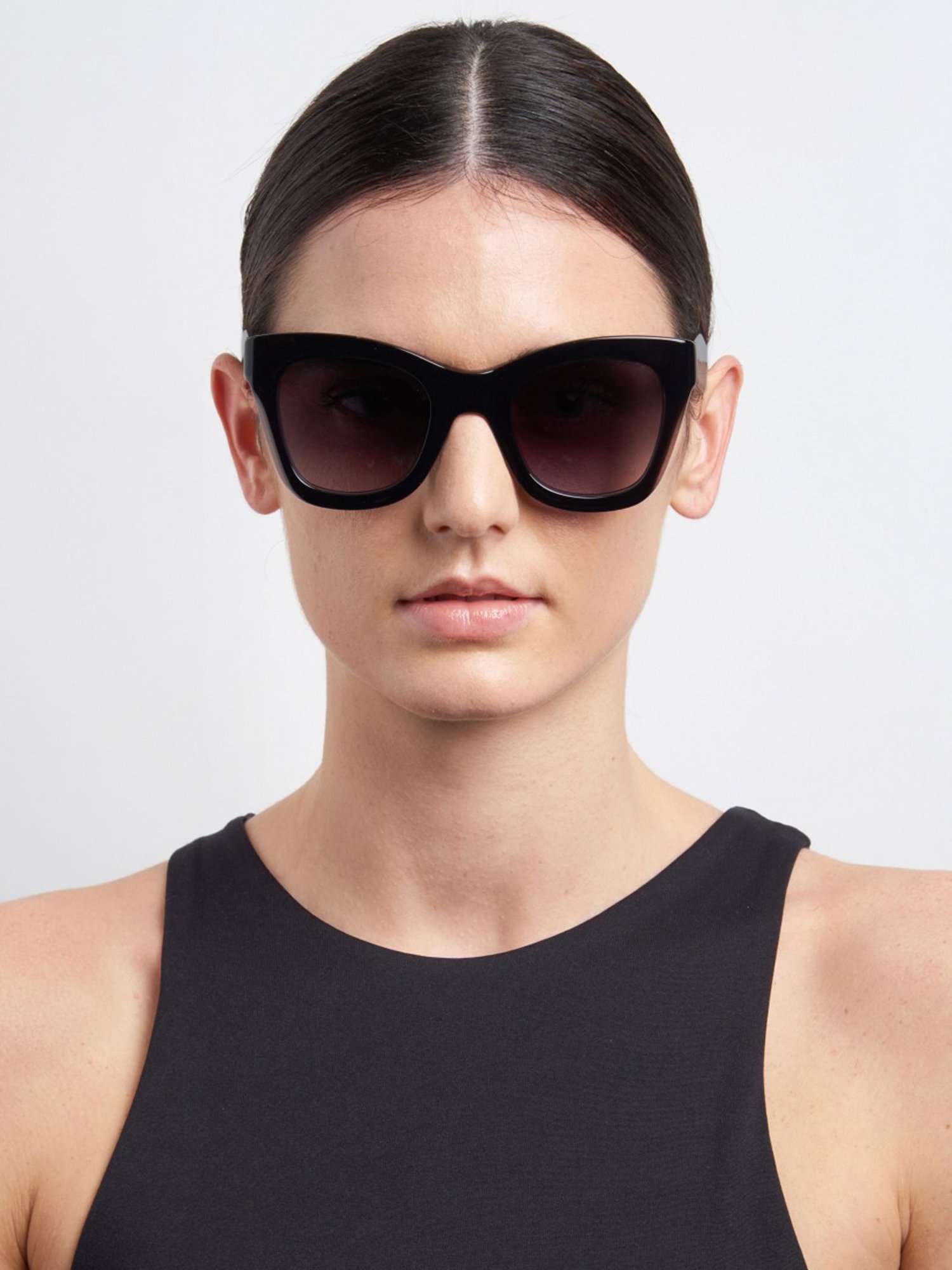 CAROLINA HERRERA 20511108A509O Dark Grey Square Sunglasses