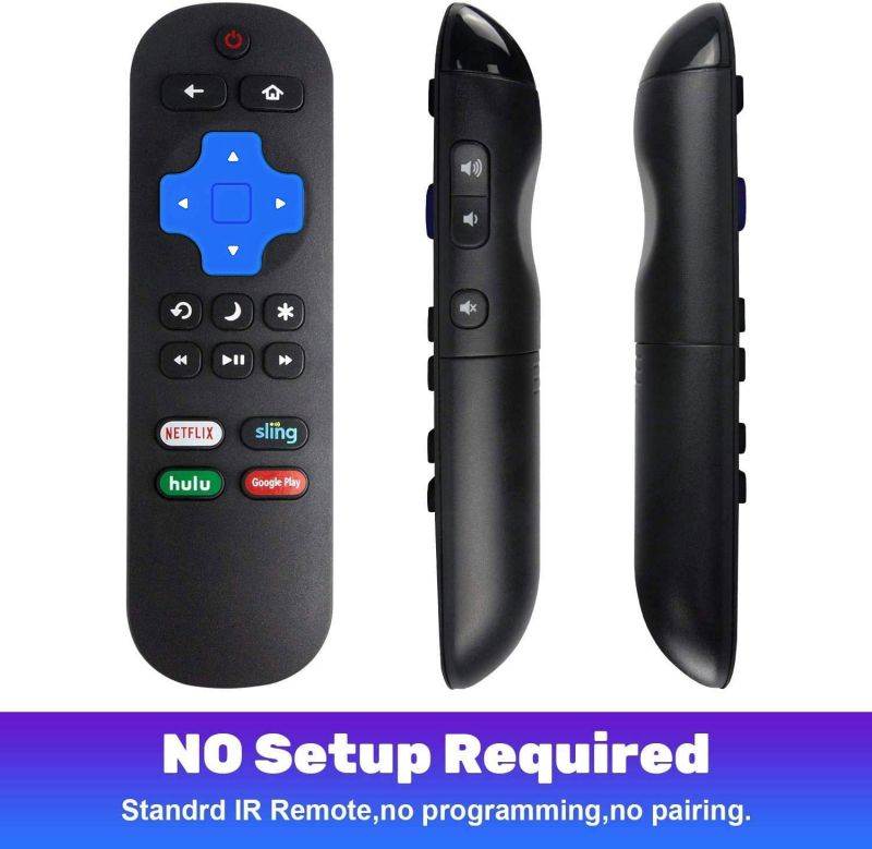 Motiexic Remote Control Compatible with Insignia NS-RCRUS-17 Roku TV NS-32DR420NA16 NS-32DR420NA16A NS-32DR420NA16B NS-40DR420NA16 NS-40DR420NA16B NS43DR710NA17 NS-43DR710NA17 NS-48DR420NA16