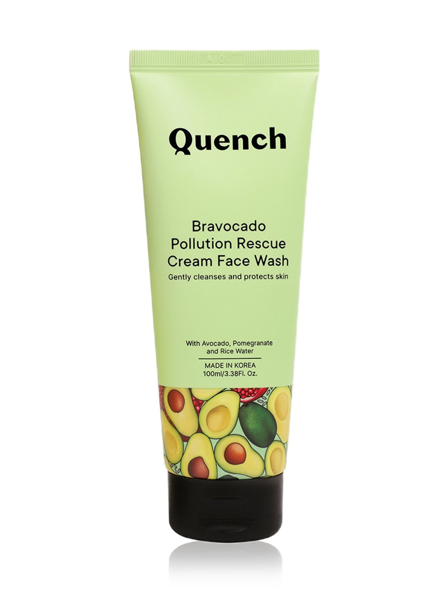 Quench Bravocado Pollution Rescue Cream Face Wash - 100 ml