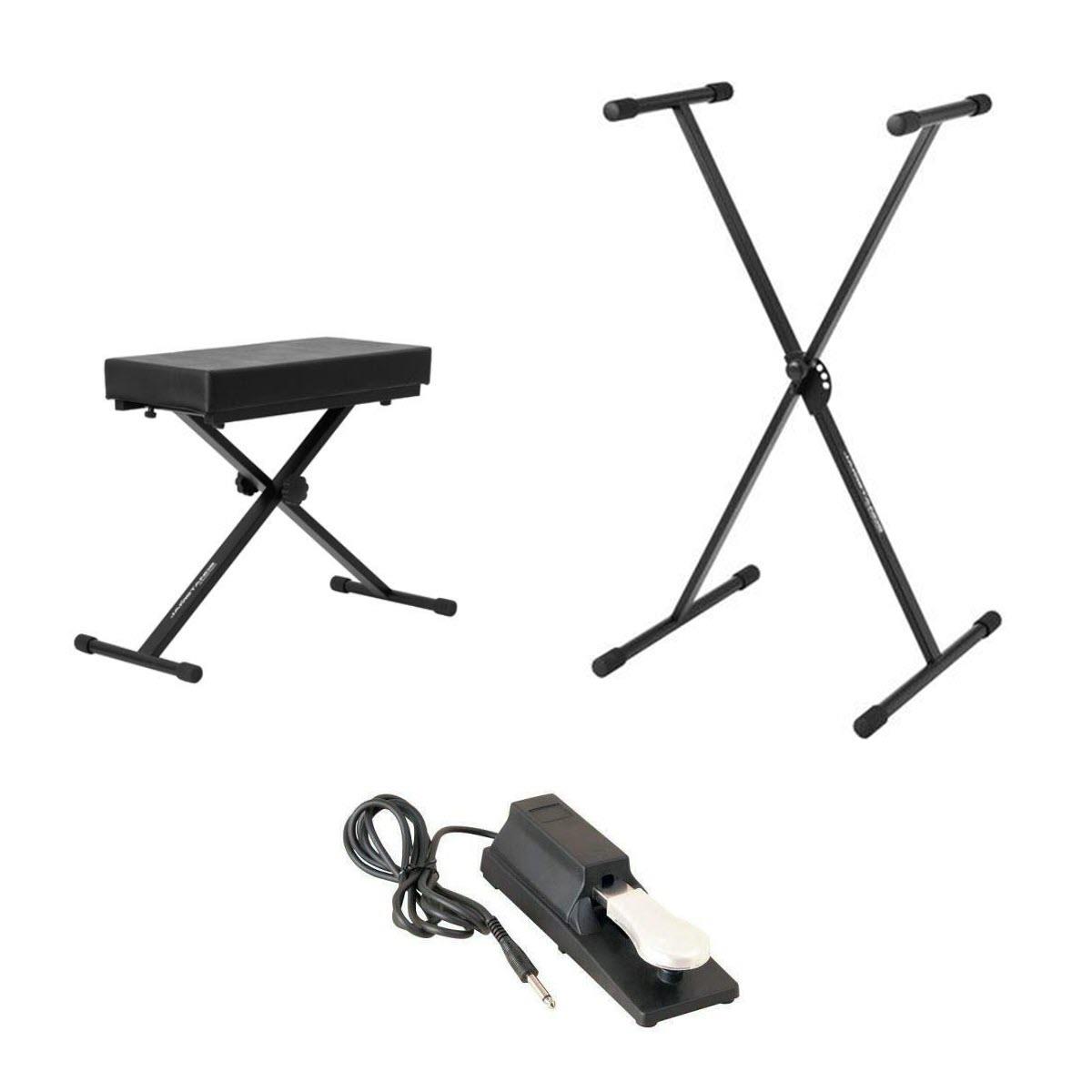 Ultimate Support X-Style Stand - Keyboard Bench - On-Stage Keyboard Casio Pedal