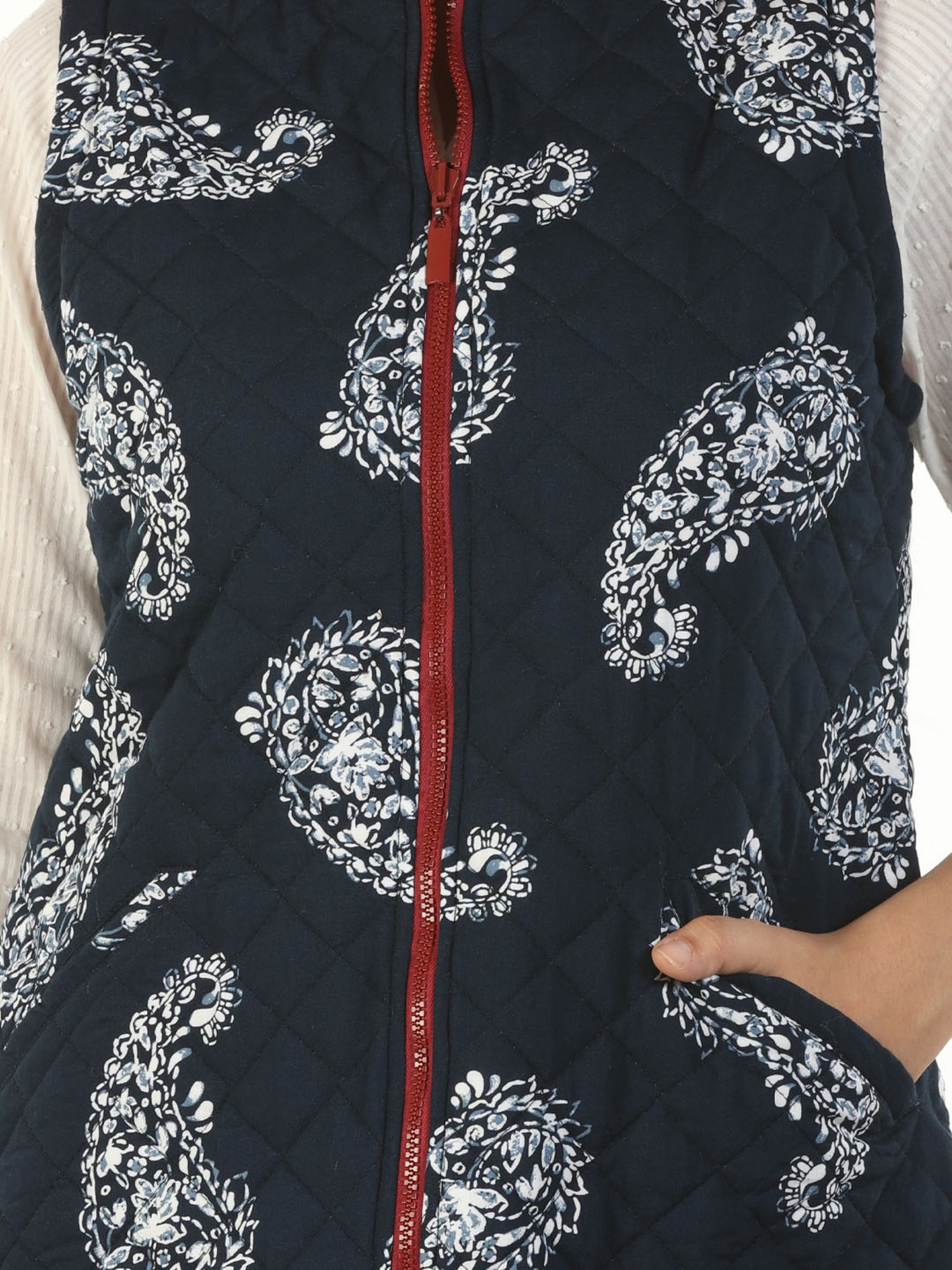 Mustard Blue Printed Reversible Jacket