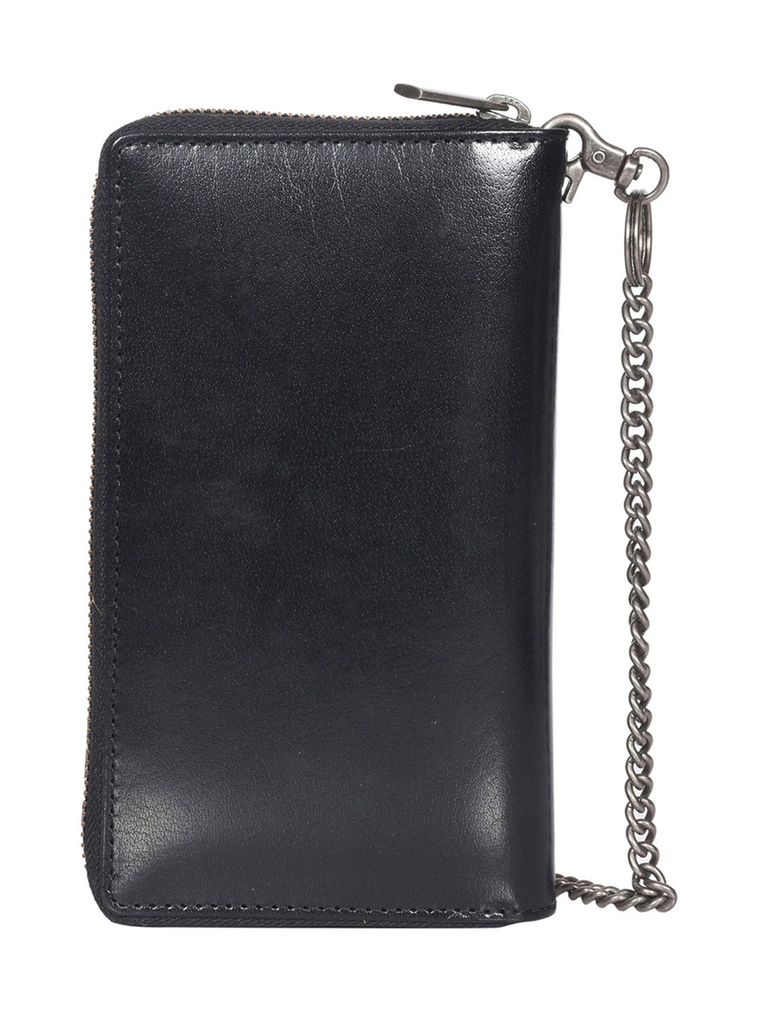 Sassora Aria Black Small Leather Travel Wallet for Women