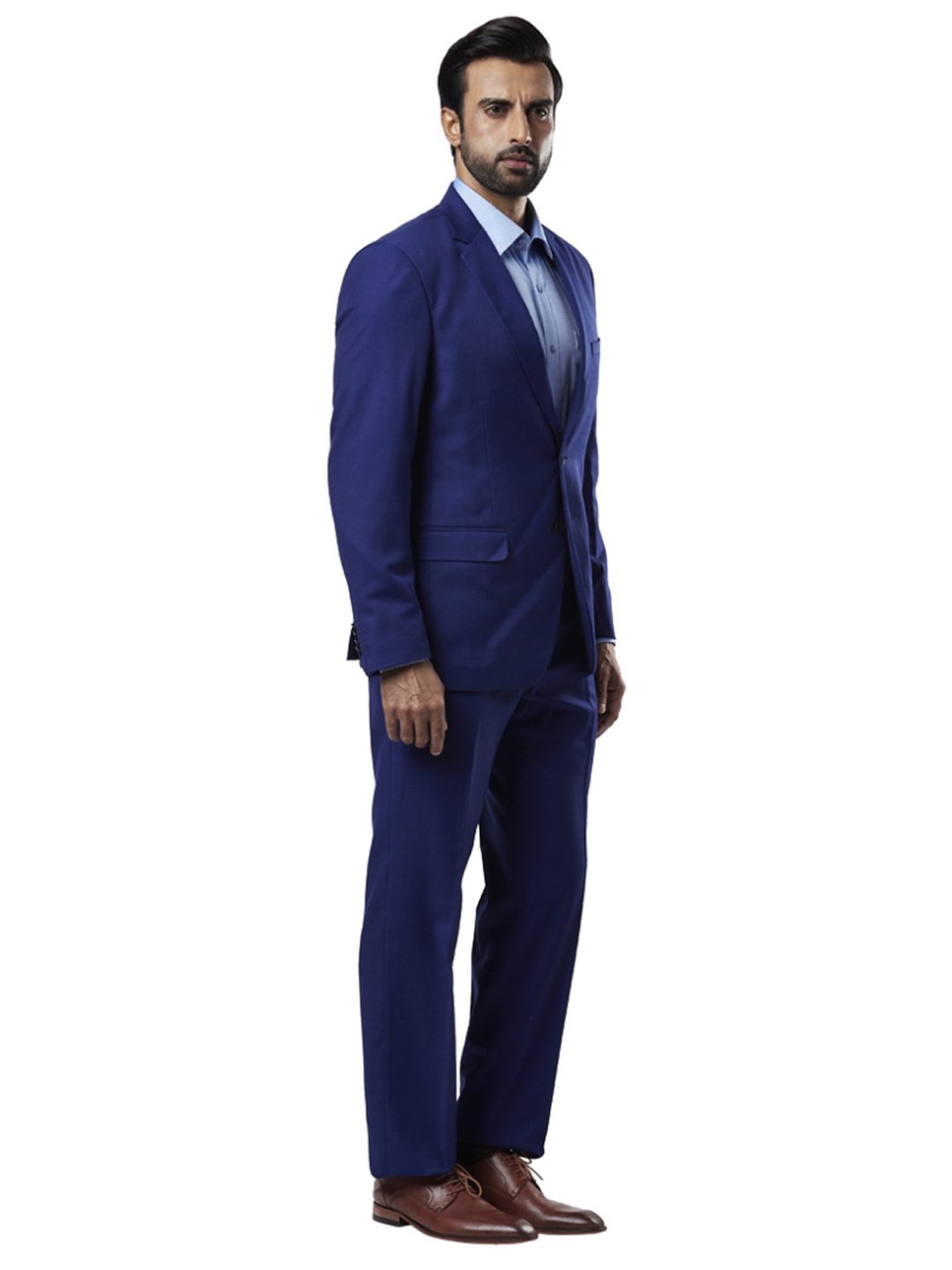 Raymond Blue  Regular Fit Two Piece Suit