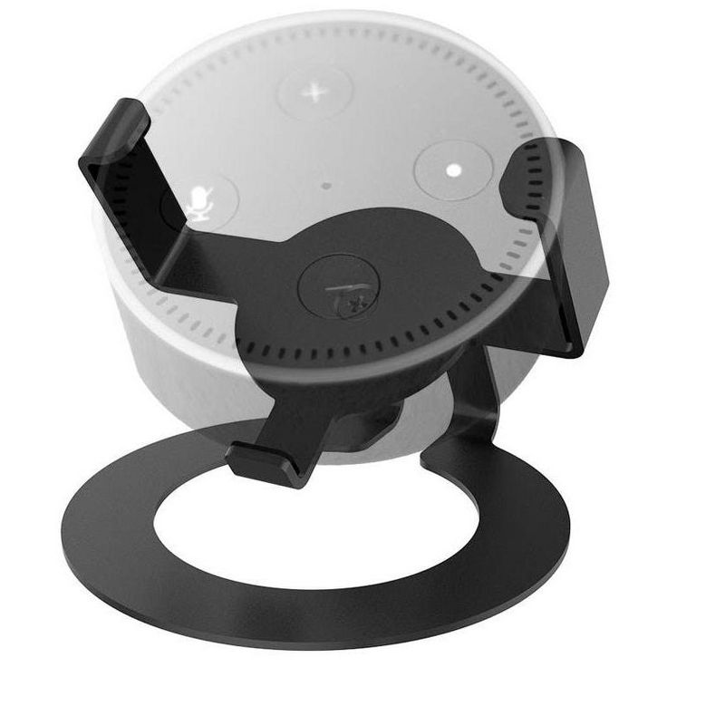 Monoprice Tilt Desk Mount for Amazon Echo Dot  - Black |Heavy-Duty | Small & Compact