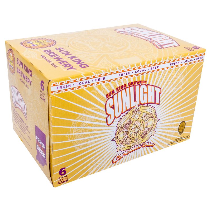 Sun King Sunlight Cream Ale Beer - 6pk/12 fl oz Cans