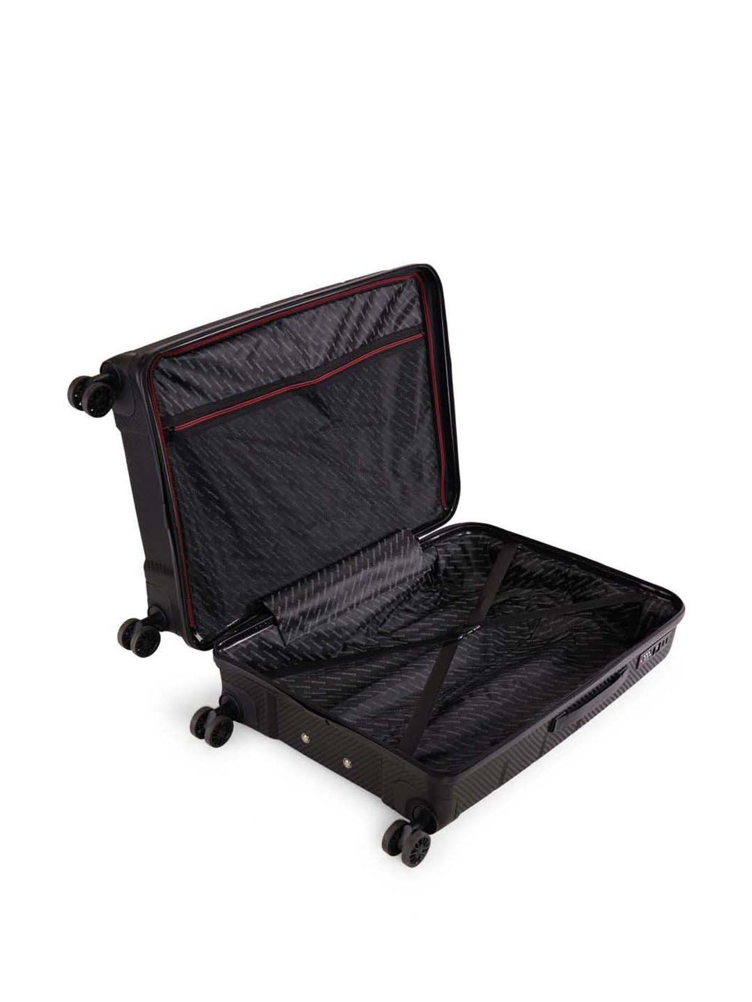 Swiss Brand Matterhorn Black Medium Hard Trolley Bag - 25 cm