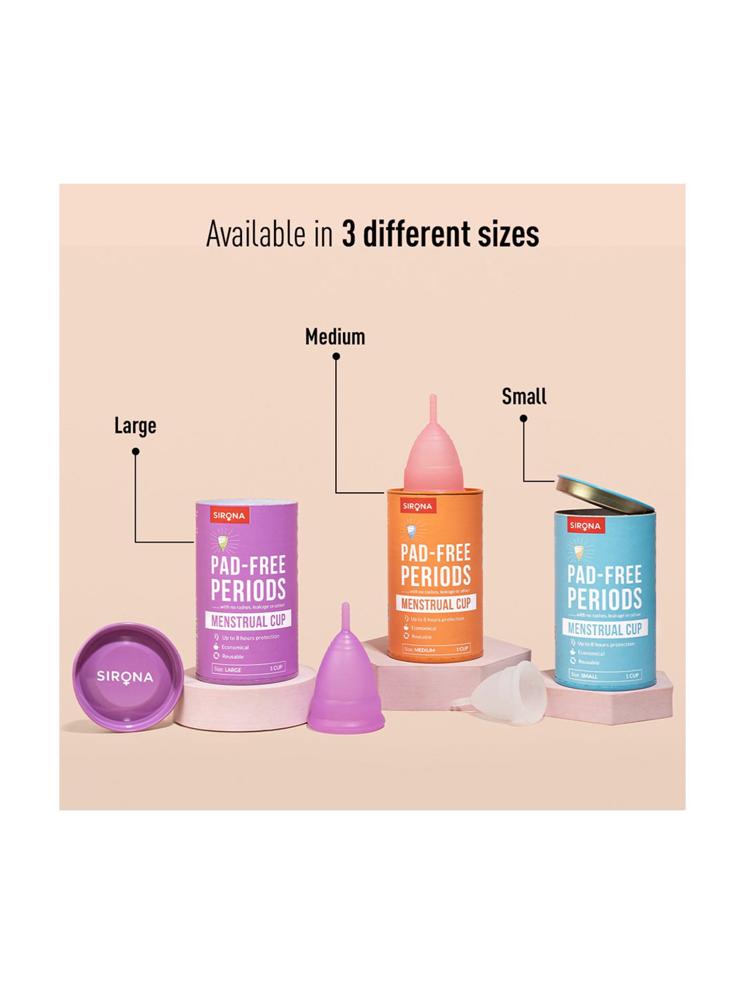 CARMESI Menstrual Cup With Pouch - Small