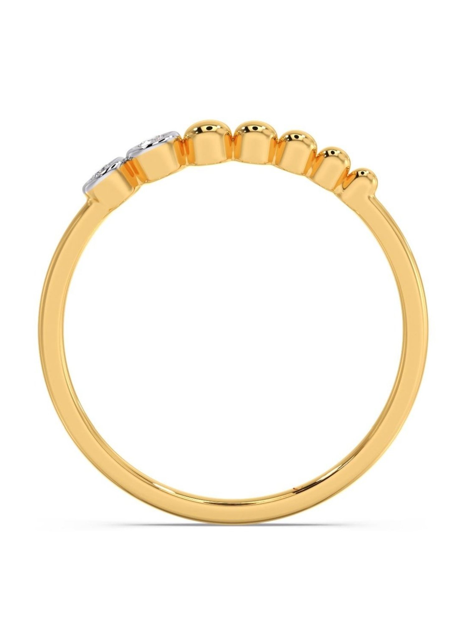 Candere by Kalyan Jewellers 18k Yellow Gold & Diamond Ring for Women