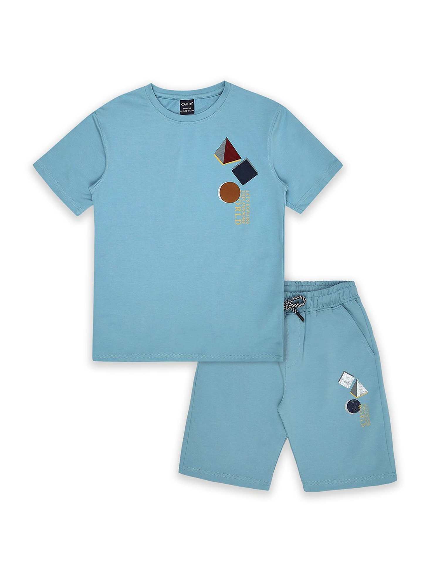 Mothercare Kids Multicolor Printed T-Shirt Set (Pack of 2)