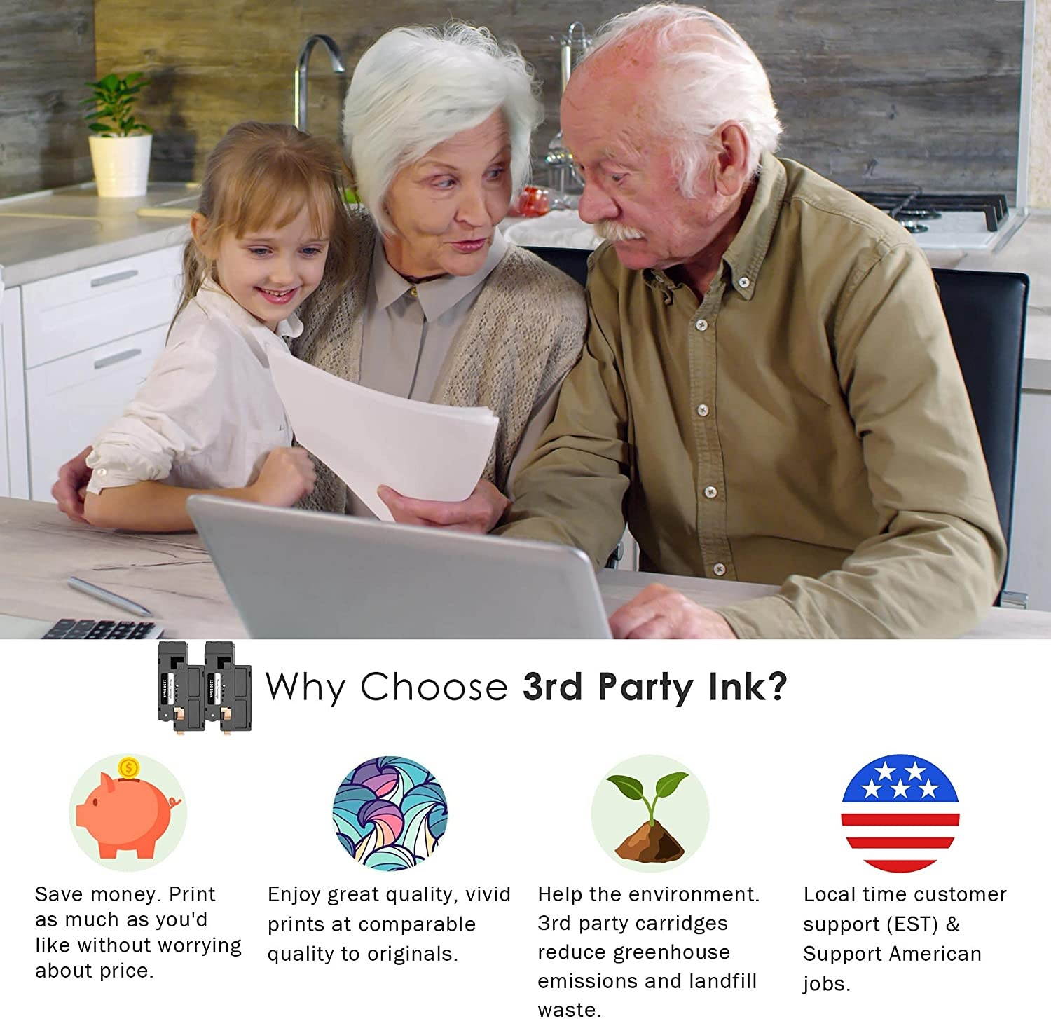 Limeink 2 Black Compatible High Yield Laser Toner Cartridges Replacement for Dell C1660 4G9HP Compatible with Dell C1660, C1660W, C1660cnw, 1660, 1660W, 1660cnw Printers