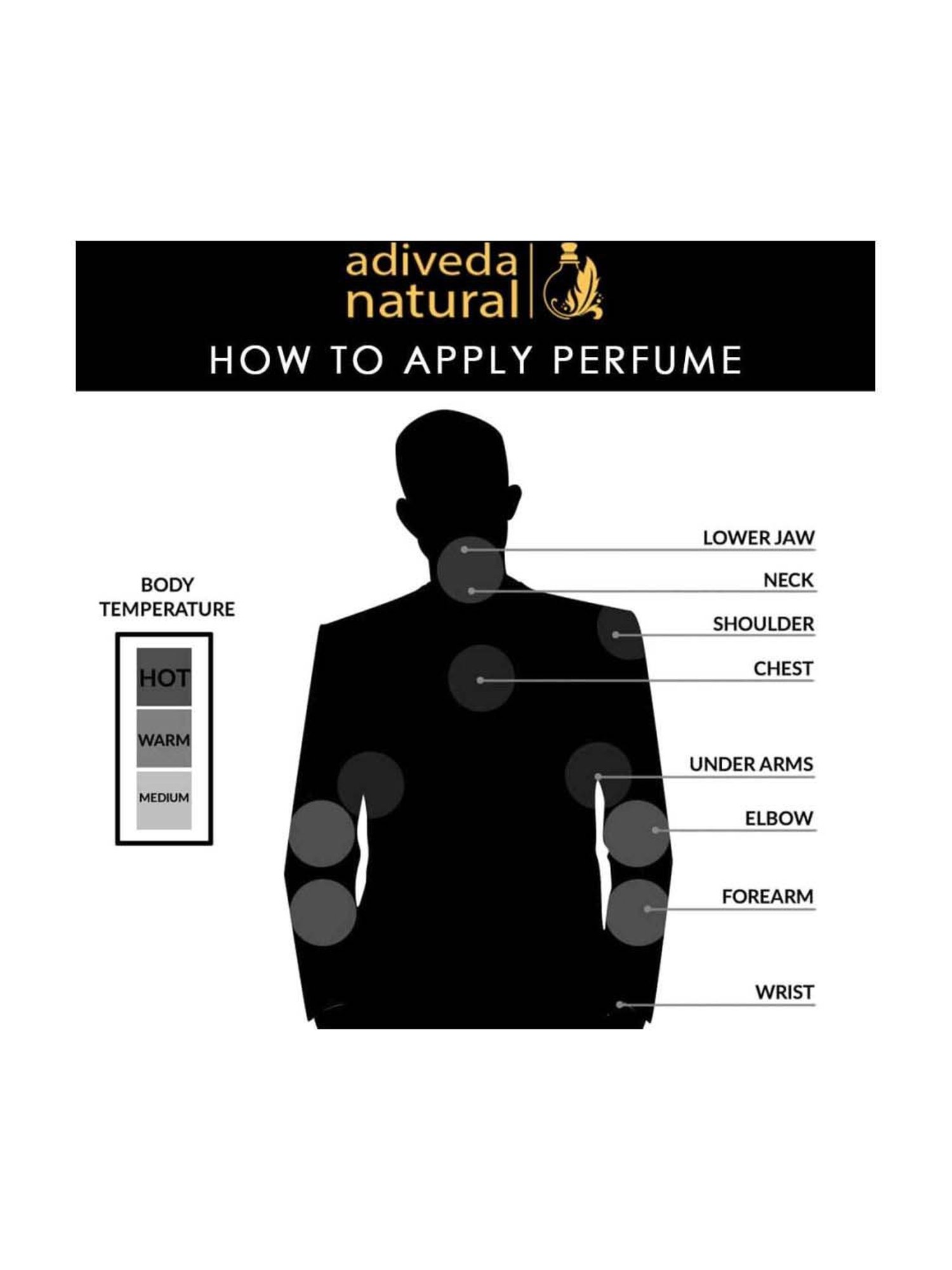 Adiveda Natural Perfume Trial Set of 5 For Men