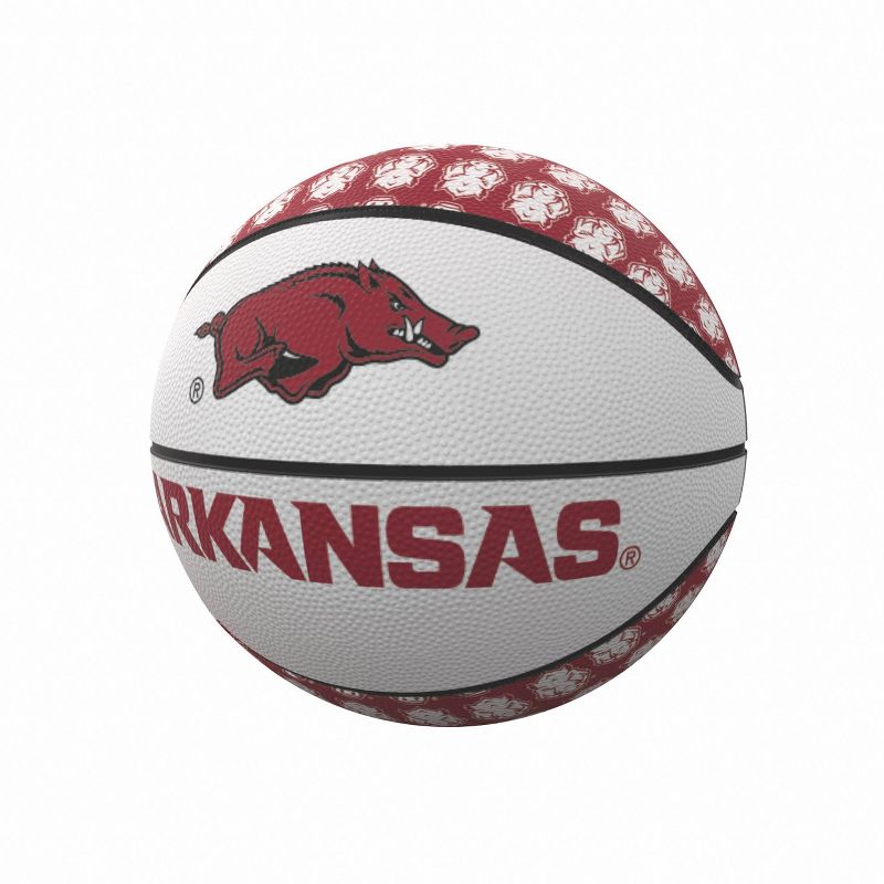 NCAA Arkansas Razorbacks Logo Brands Mini-Size Rubber Basketball
