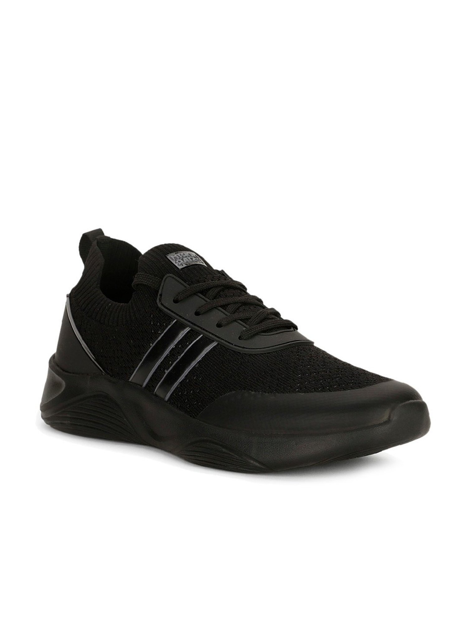 North Star by Bata Men's Black Running Shoes