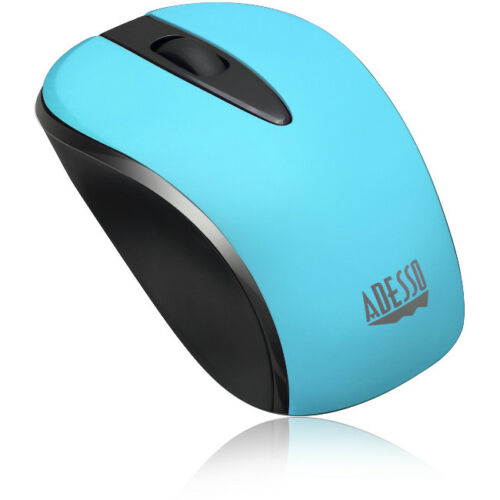 Adesso IMOUSES70L Blue Neon Color 2.4ghz Wireless Optical Mini Mouse 3 Buttons 1000 dpi
