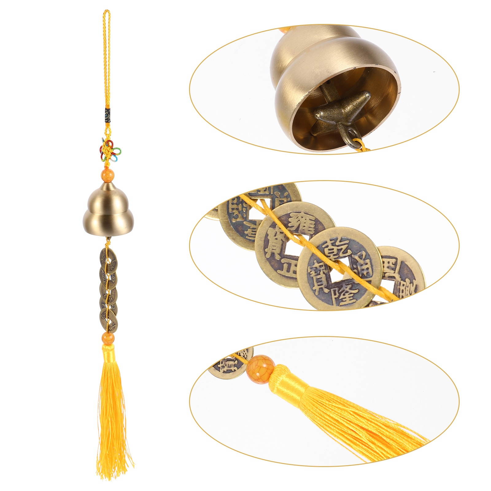 Chinese Gourd Hanging Feng Shui Charm Wealth and Good Fortune Car Decoration