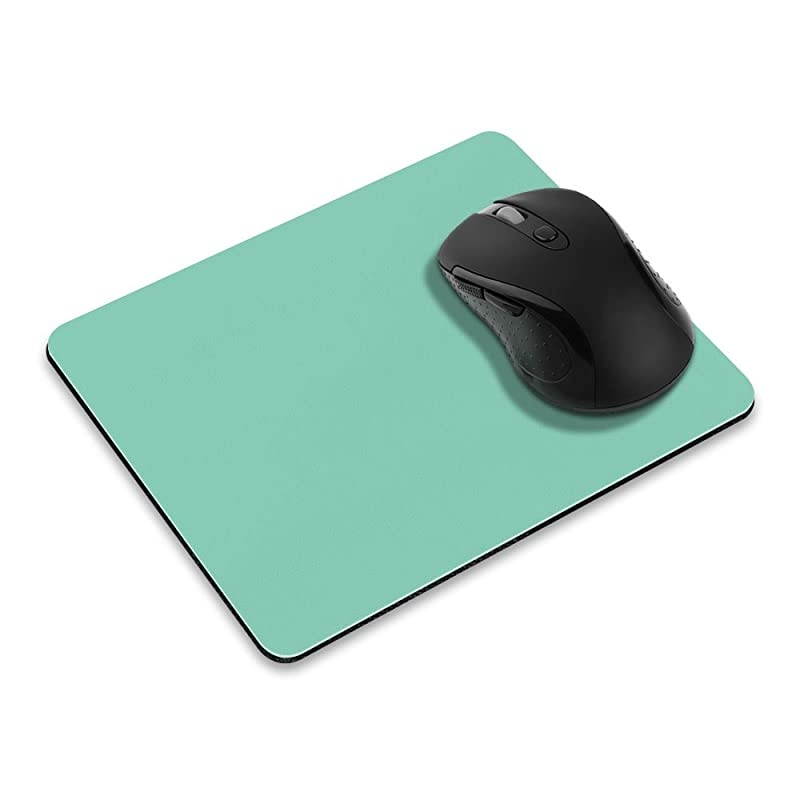 NonSlip Rectangle Mousepad  Solid Mint Green Mouse Pad for Home Office and Gaming Desk