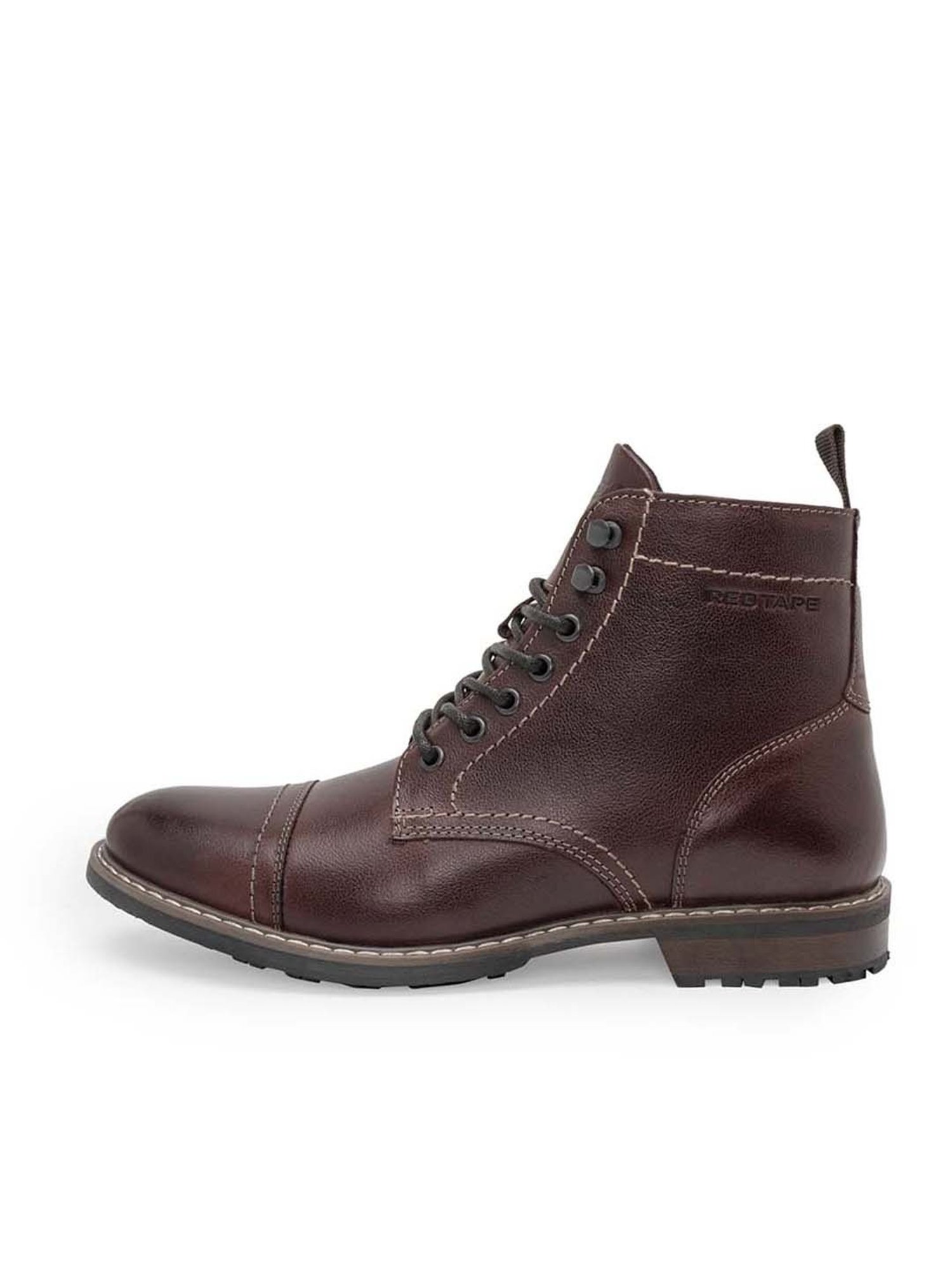 Red Tape Men's Cherry Derby Boots