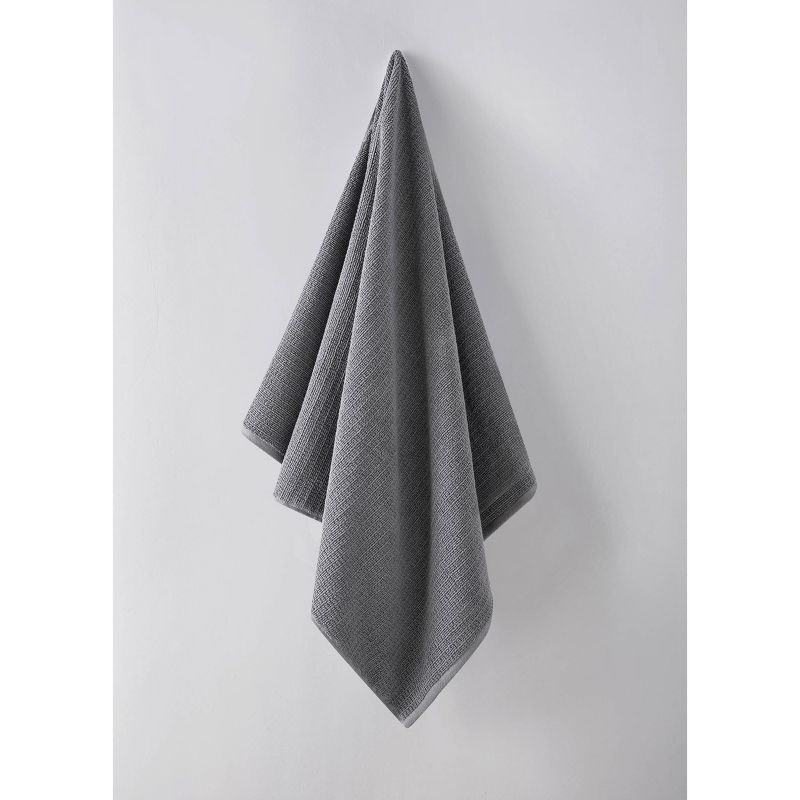 3pc Joy Solid Bath Towel Set Towel Set Gray - ED Ellen DeGeneres