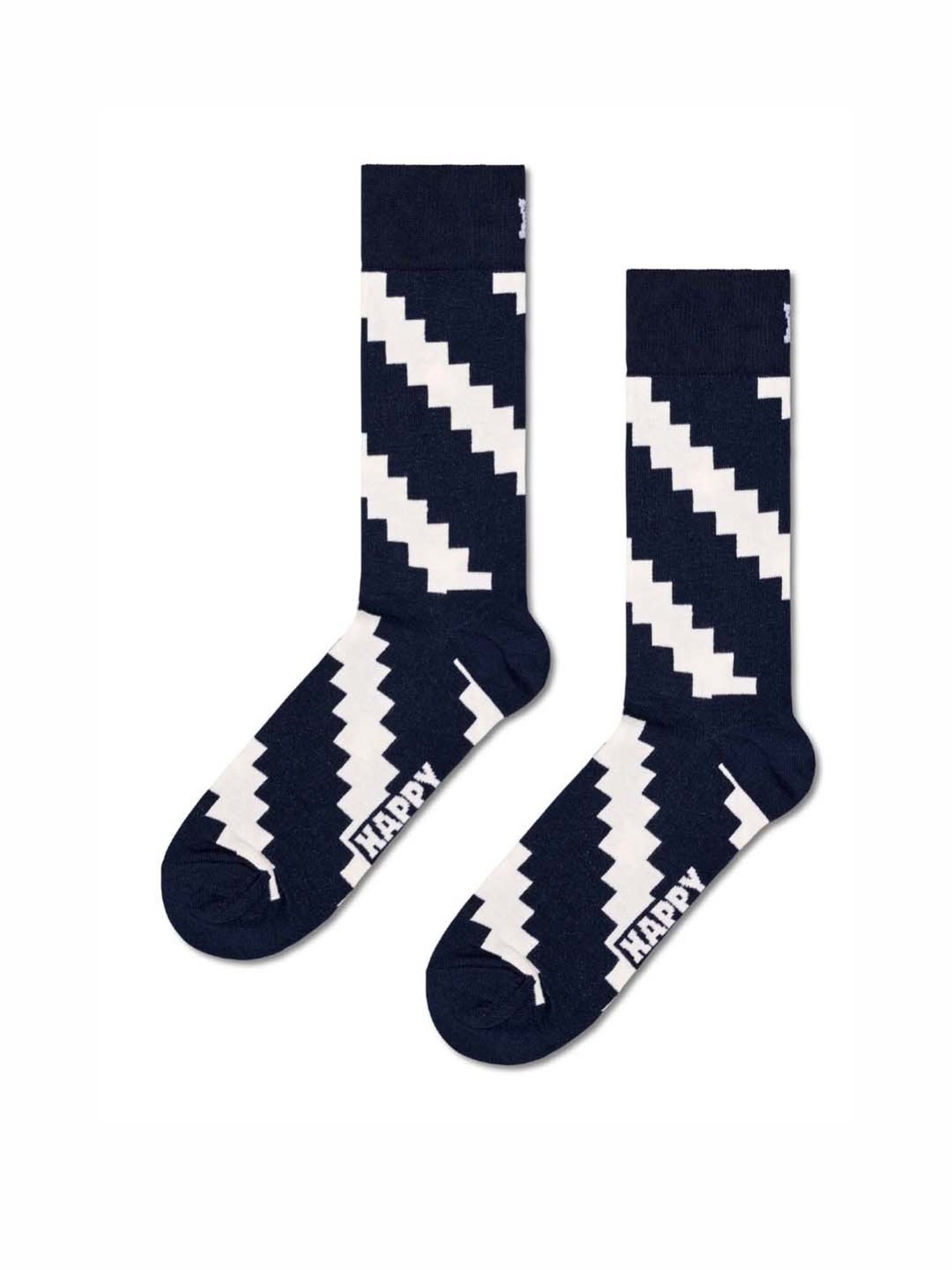 Happy Socks Moody Blues Multicolor Cotton Printed Socks (36-40) - Pack of 4