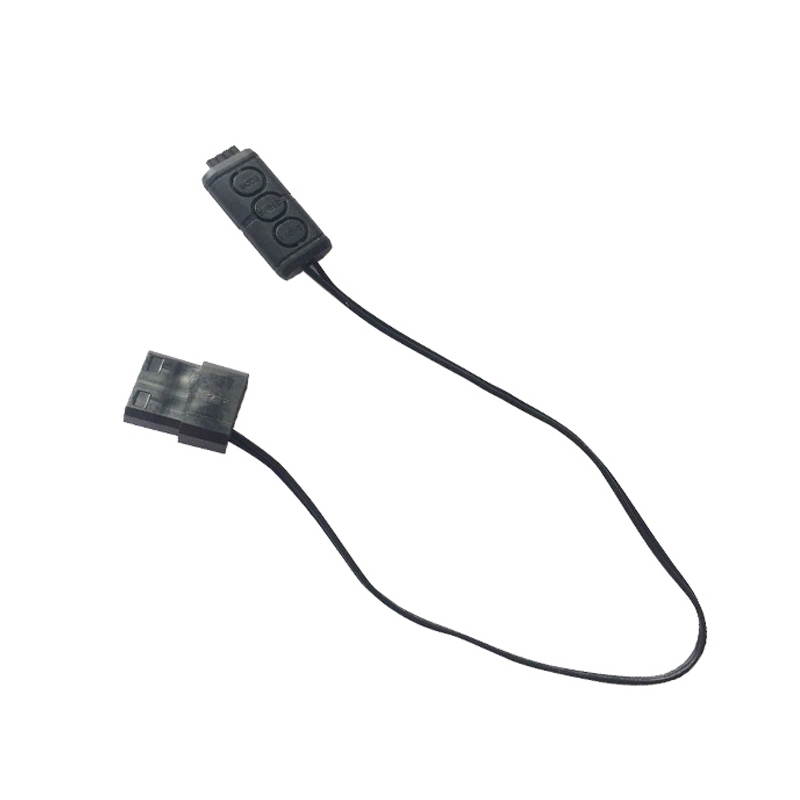 EnLabs 12V 4pin RGB Controller Cable for Computer Case Fan,SATA Powered 3 Button RGB Control Adapter for LED Strip Lights,PC Cooling Water Liquid Radiators