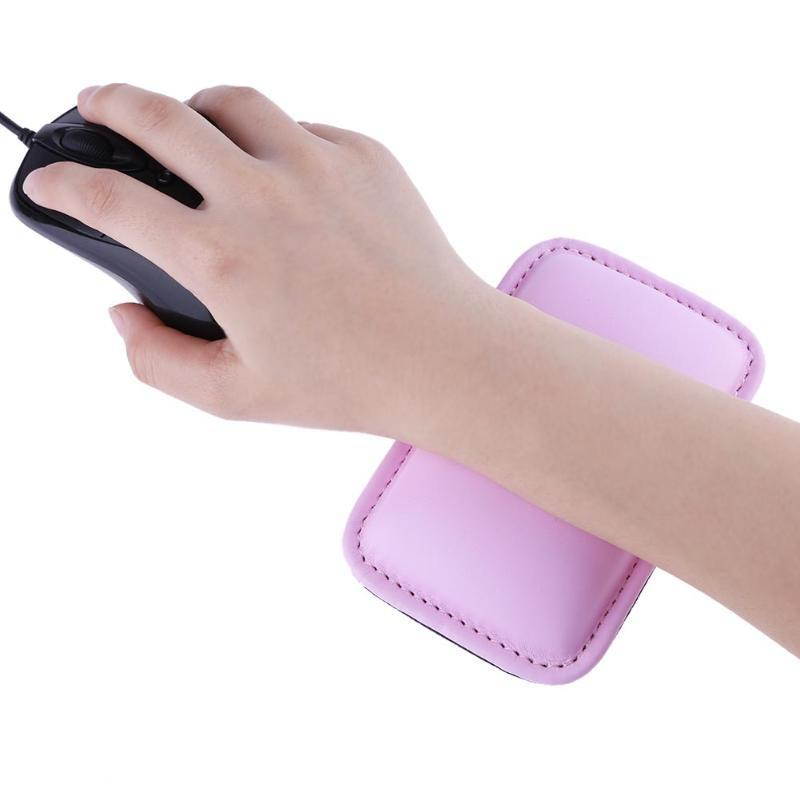 PU Leather Mouse Hand Holder Soft Comfortable Mouse Pad Gaming Mouse Hand Wrist Rest Guard Hand Rest 130*80*15mm 4 Colors