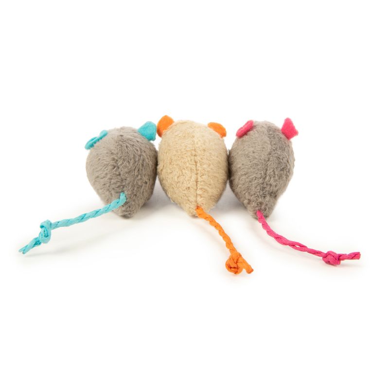 SmartyKat Skitter Critters Catnip Mice Cat Toy - 3pk