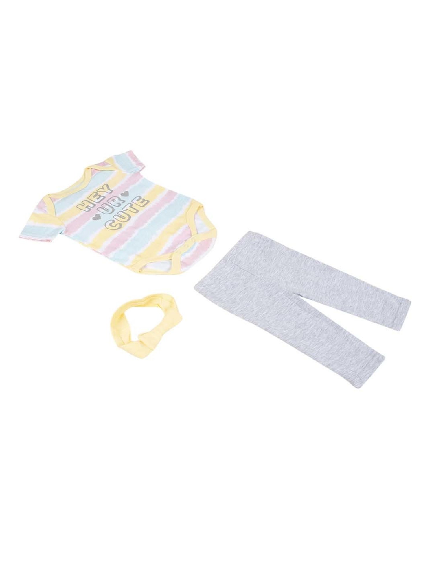 VASTRAMAY Girls Green Printed Clothing Sets