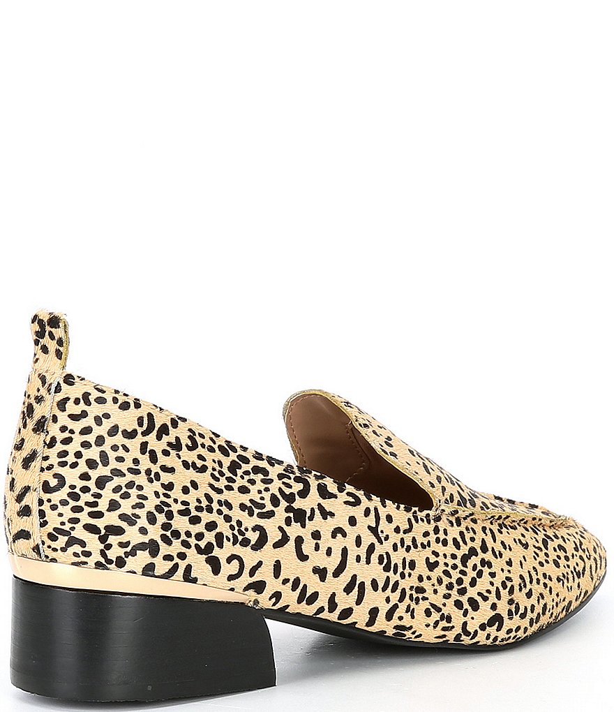 DKNY Eli Leather Logo Hardware Strap Loafers